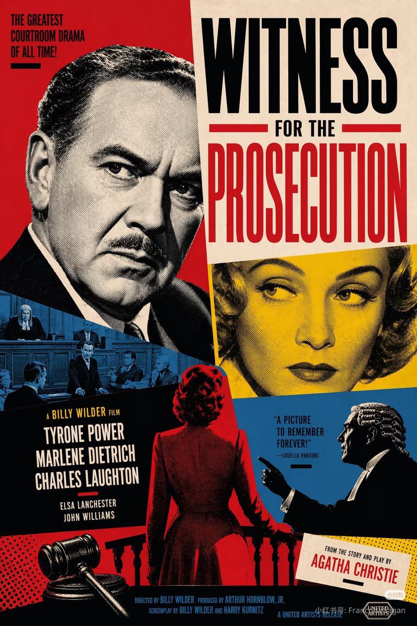 Vintage poster typography example