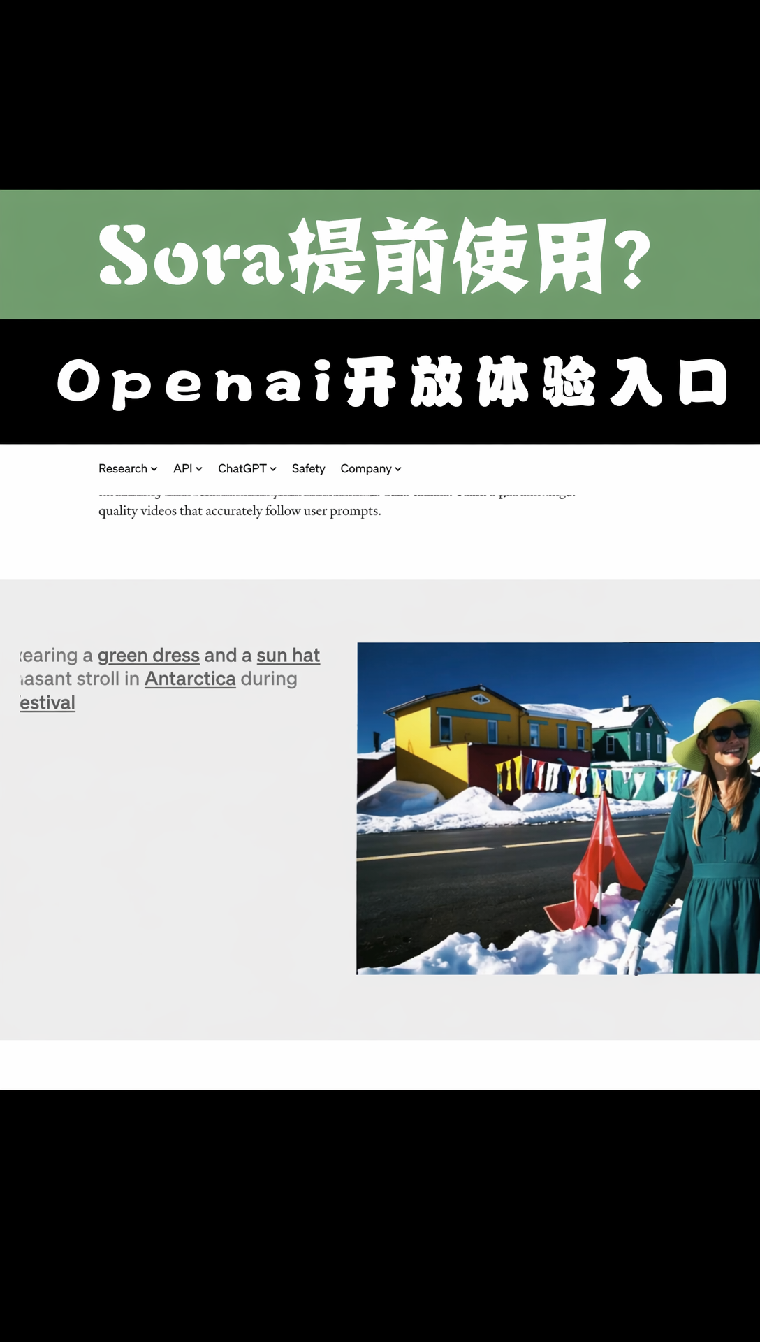 Sora提前使用？OpenAI开放体验入口了