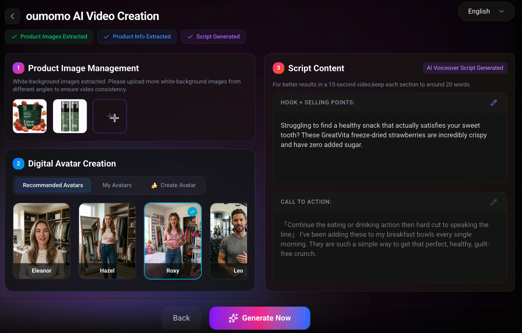 Link to Video Avatar Selection