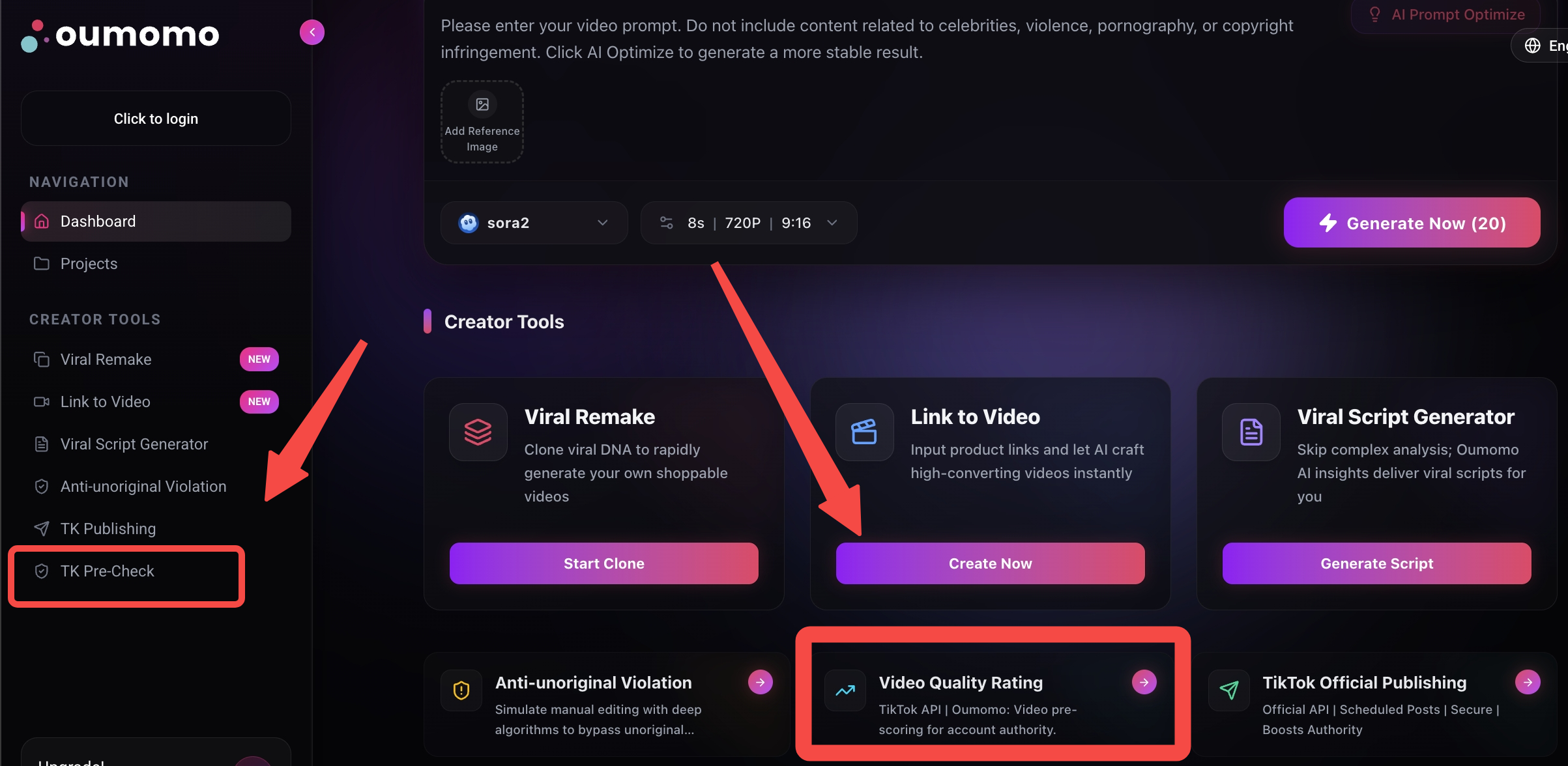 TikTok Official Pre-check Results